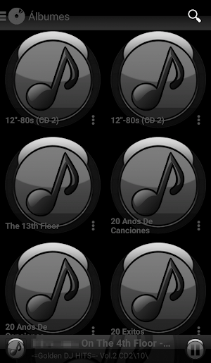 SKIN PLAYERPRO FUTURA GRAY Screenshot 2