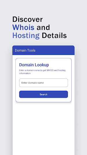Domain Tools (Whois & Hosting) Screenshot 0