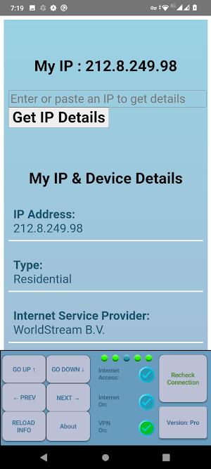M.U. IP Info Search Screenshot 0