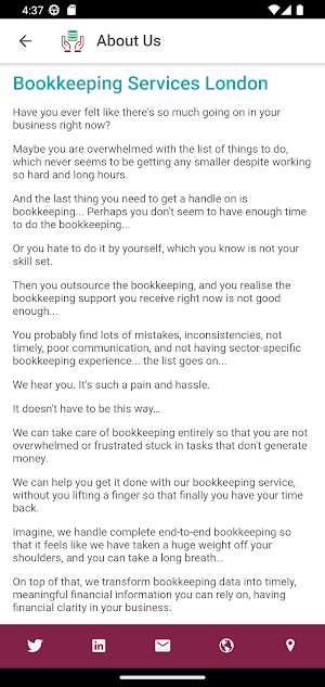 Bookkeeping Services London Screenshot 1