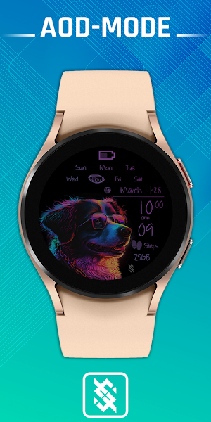 BFF51 - Neon Art Dog colorful Screenshot 1