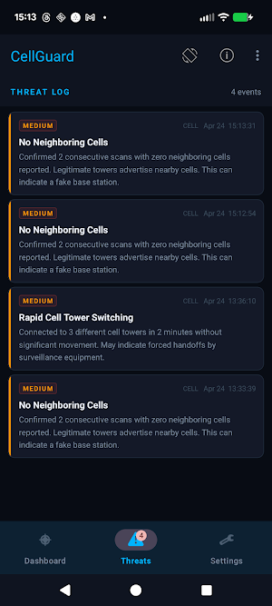 CellGuard Screenshot 1