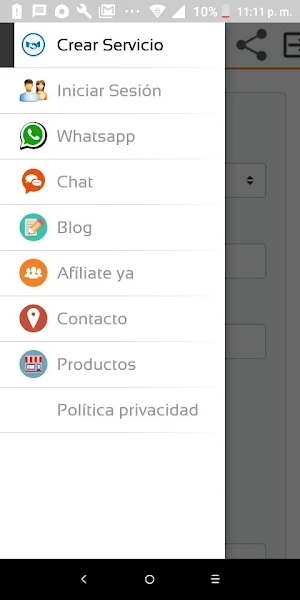 Mandados, Diligencias, Domicil Screenshot 2