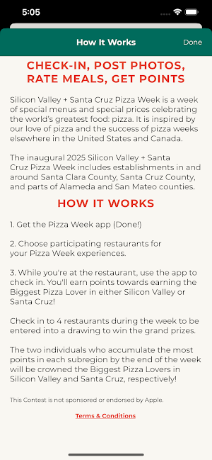 Bay Area Pizza Week Screenshot 1