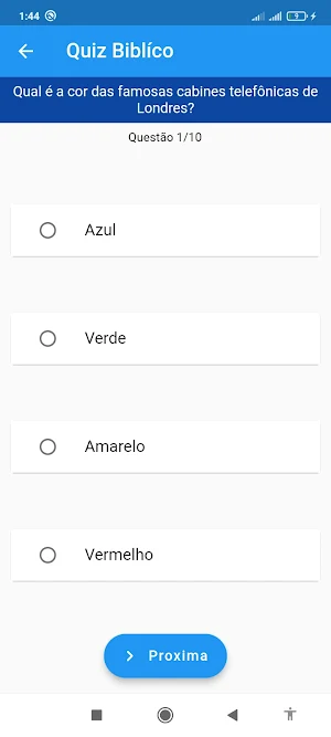 Passa Tempo Quiz Conhecimentos Screenshot 1