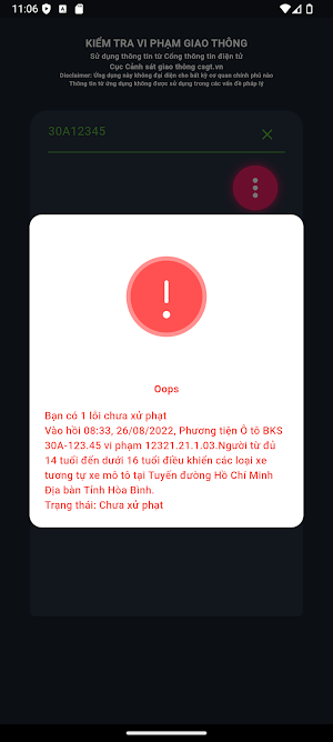 eGiaoThong-Kiểm tra phạt nguội Screenshot 3
