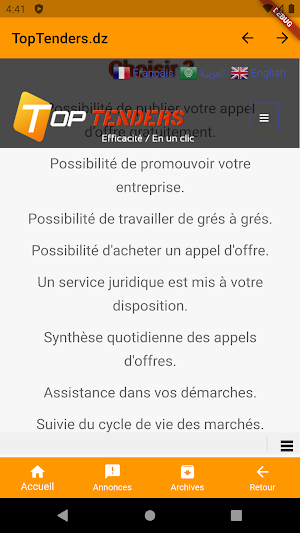 TopTenders Screenshot 3