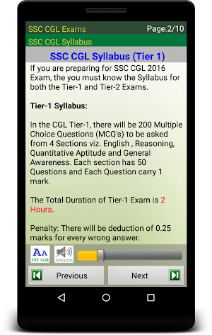SSC CGL Exam Prep Screenshot 2