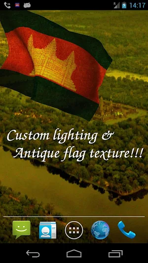 Cambodia Flag Live Wallpaper Screenshot 3