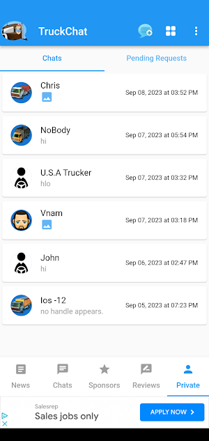 Truckers Chat 2 Screenshot 2