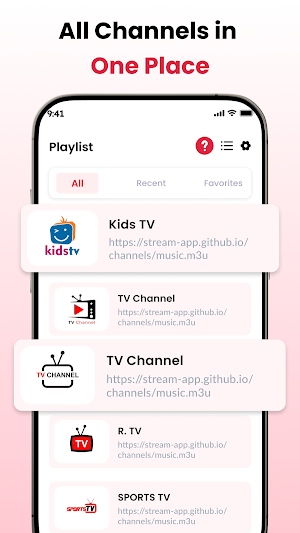 IPTV Online Player: Live TV Screenshot 1