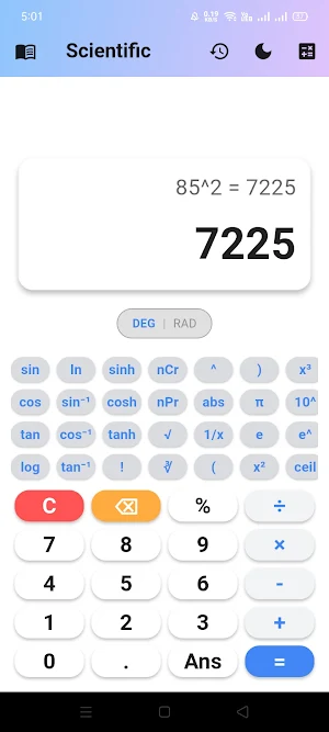 Calculator : Basic,Scientific Screenshot 3