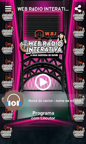 Web Rádio Interativa Screenshot 1