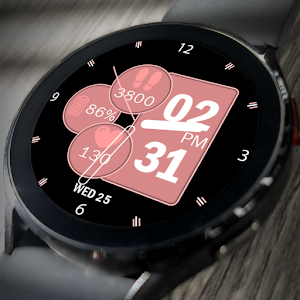 Rose Gold Hybrid Watch Face Screenshot 0