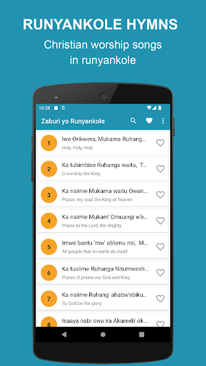 Runyankole Hymns Zaburi Screenshot 0