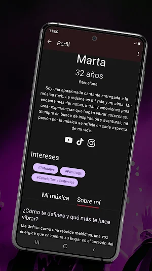 RockEros - App de citas Screenshot 1