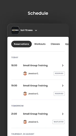 Sol Fitness Screenshot 2