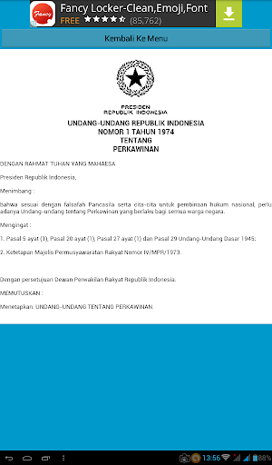 Undang-Undang Perkawinan Screenshot 2