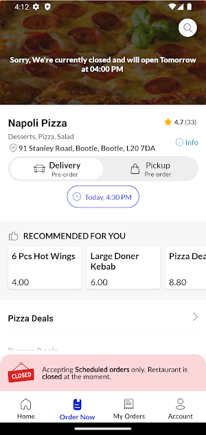 Napoli Pizza Screenshot 2