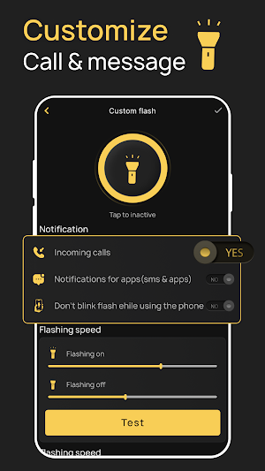 Flash LED Notification on Call Screenshot 1