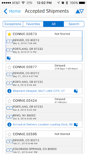 Oracle Transportation Mobile Screenshot 2