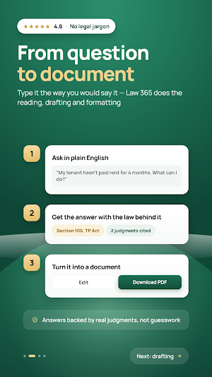 AI Legal Drafting & Judgments Screenshot 1
