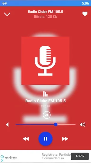 BR radio clube fm 105.5 Screenshot 0
