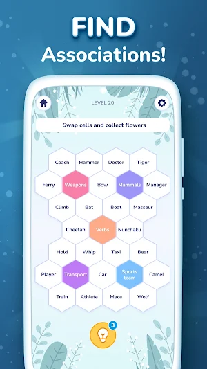 Hexa Words: Sort Associations Screenshot 2