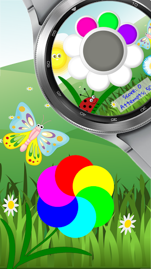 Simon Flower Wear OS Game screenshot 1