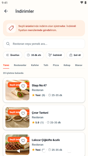 Gezgin Yemek Screenshot 2