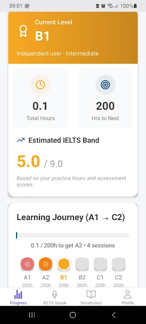 Fluencica: IELTS Speaking Test Screenshot 2