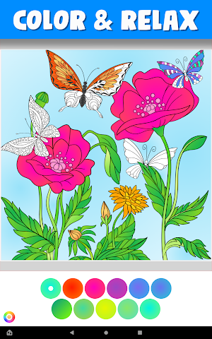 Color Therapy : Free Coloring Book For Adults Screenshot 0