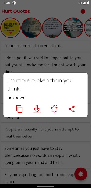 Hurt Quotes and Sayings Screenshot 0