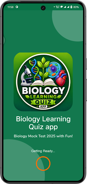 Biology Learning Quiz app Screenshot 0