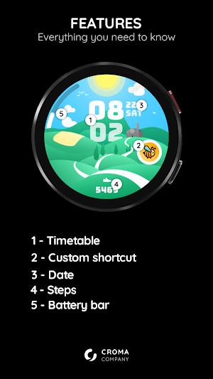 Countryside watch face Screenshot 1