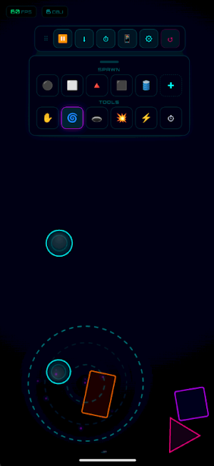 Neon Physics Sandbox Screenshot 0
