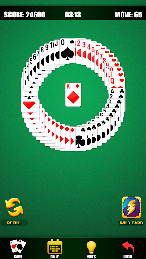 Pyramid Solitaire Daily Cards Screenshot 2