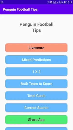 Penguin Football Tips Screenshot 0