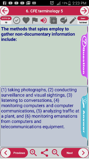 Fraud Exam Review, Study Notes Screenshot 1