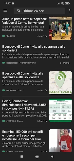 Como notizie Screenshot 2