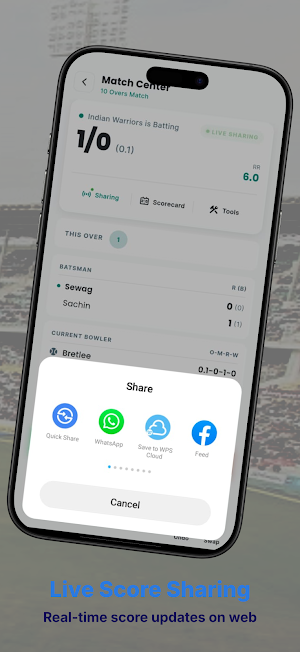 Cricket Scorer Pro - Live Screenshot 3