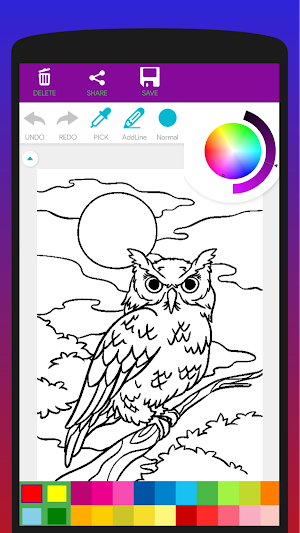 Colorful Birds Coloring Book Screenshot 3