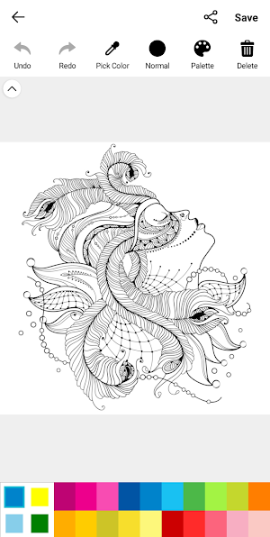 Fashion Coloring Book Screenshot 2