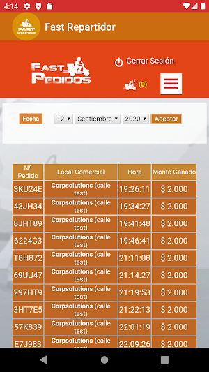 Fast Repartidor Screenshot 2