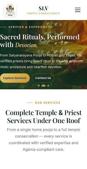 SLV Temple Consultancy Screenshot 0