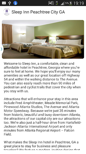 Sleep Inn Peachtree City GA Screenshot 1