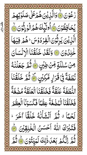 Surah Mominoon Screenshot 0