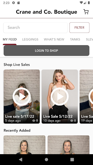 Crane and Co. Boutique Screenshot 1