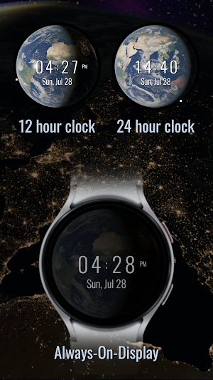 Orbital Watch Face Time Zone Screenshot 3