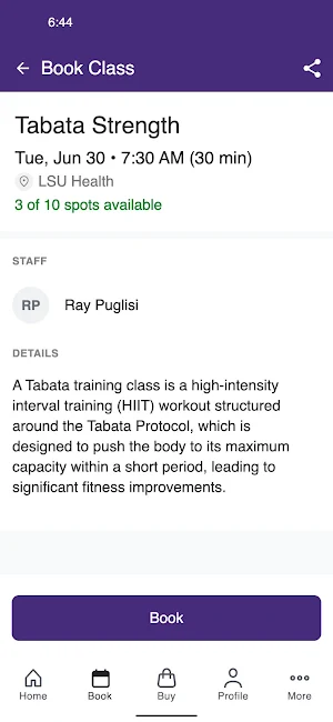 LSU Health Wellness Ctr Screenshot 2